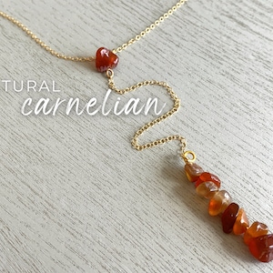 RAW CARNELIAN NECKLACE Silver, Red Gemstone Necklace Gold Carnelian Pendant, July Birthstone Necklace Gift, Manifest Love Stone Jewelry
