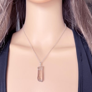 SMOKY QUARTZ NECKLACE - Quartz Crystal Necklace Sterling Silver - Smoky Quartz Pendant - Protection Necklace Healing Crystal Necklace Unisex
