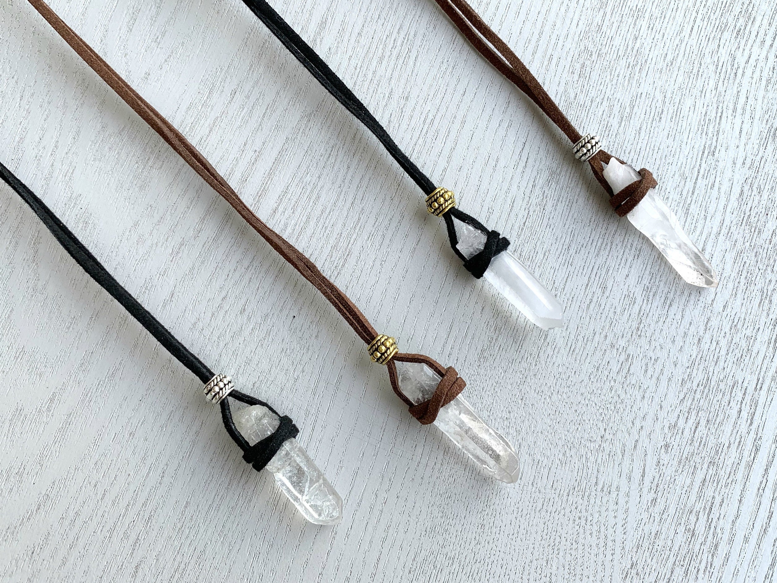 necklace - leather or silicone cord — Beaudoin Glass