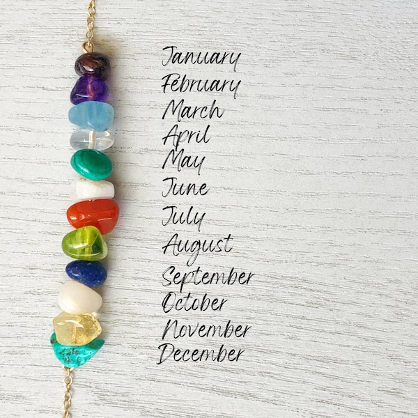 Family Birthstone Anklet Design Your Own Gemstone Jewelry, Crystal Jewelry for Mom Daughter Wife, Mother's Day Gift Personalized Birthstones
