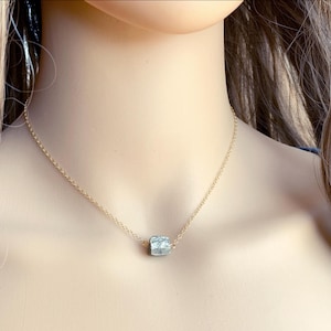 Pyrite Necklace Sterling Silver Rough Gemstone Nugget, Fools Gold Necklace, Raw Pyrite Jewelry, Healing Crystal Necklace, Raw Stone Pendant