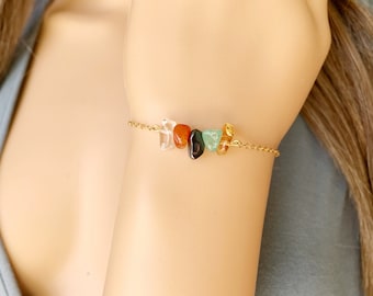 Aries Bracelet Gold Zodiac Star Sign Jewelry Silver Aries Crystal Bracelet, March Birthstone Bracelet, Birthday Gift for Aries Horoscopes
