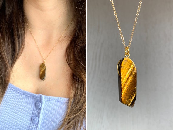 Real tiger on sale eye necklace
