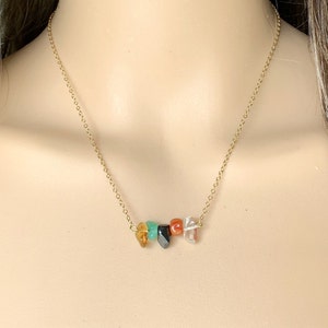 Aries Necklace Silver or Gold, Raw Crystals Zodiac Sign Astrology Choker Crystal Jewelry, Aries Star Sign Jewelry Horoscope Necklace for Her