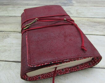 Book protector, book cover 6 formats book cover in cotton fabric and imitation leather - 6 models