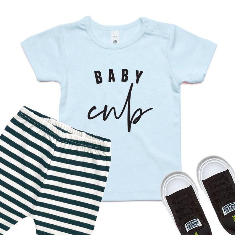 Baby cub matching baby kids baby cub natural cotton t-shirt tee mom mum and baby bebe bub style motherhood