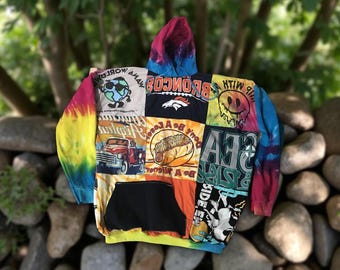 Tye Dye Patches Sweatshirt