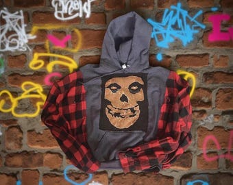 Misfits Plaid Hoodie