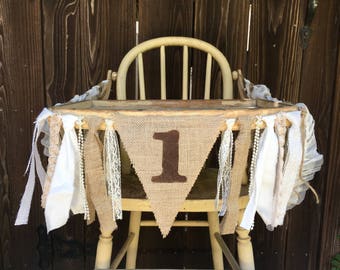 rustic baby high chair