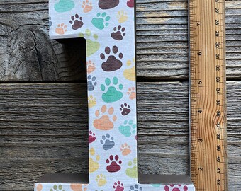 Number 1 Photo Prop,Dog Theme,Puppy,Doggie,Dog,First Birthday,Puppy Party,Lets Pawty,1st, Number One,Table Centerpiece,Paw Print,Paw Print 1