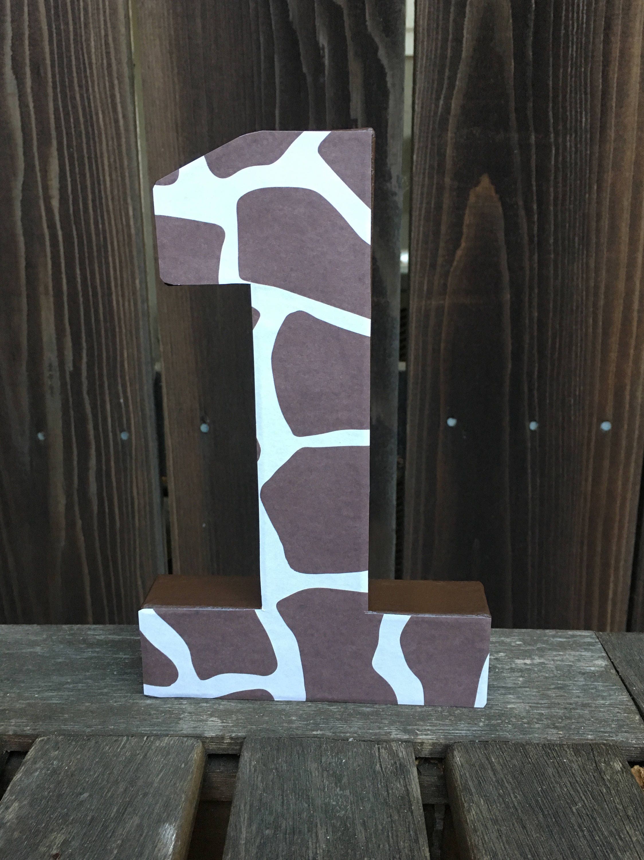 number 1 photo propfirst birthdayanimal printgiraffegiraffe number