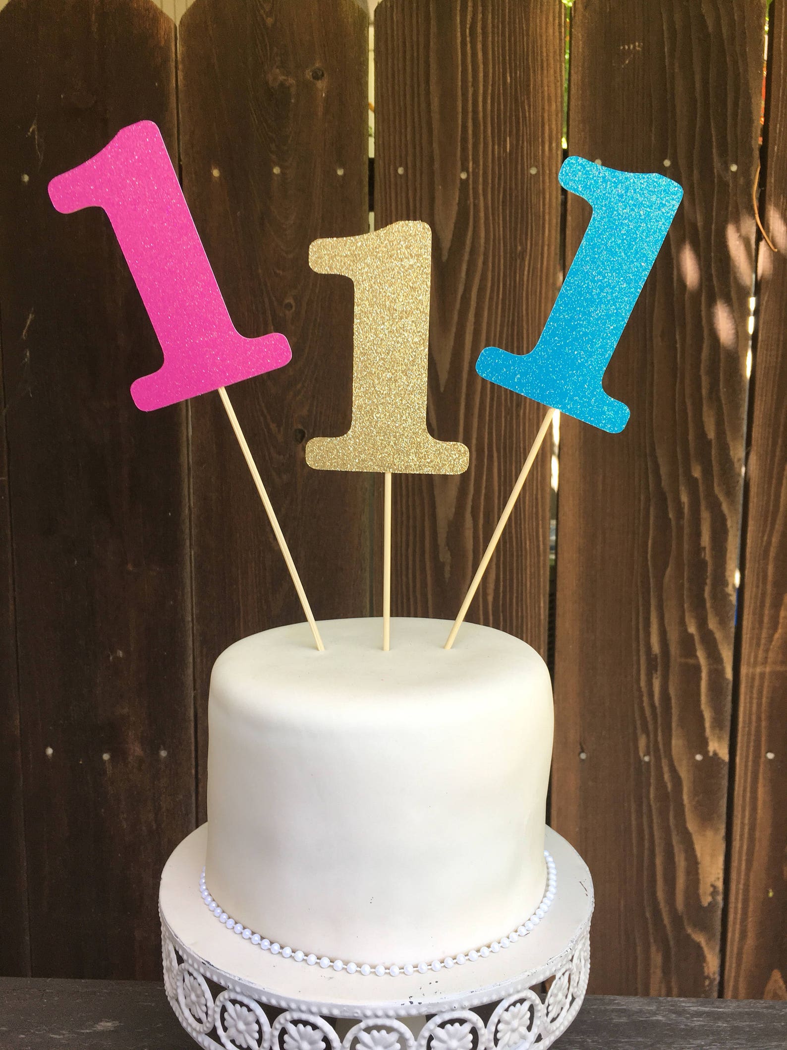 Cake Topper Glitter Number Number 1 Number One First - Etsy