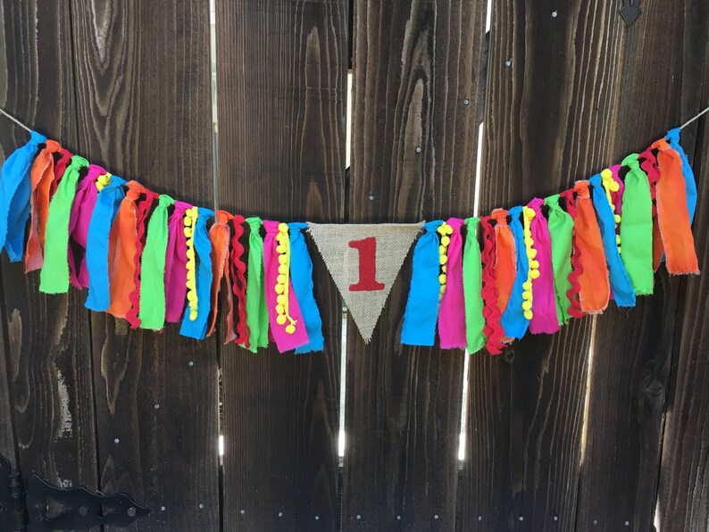 High Chair Banner, First Birthday, 1st Birthday, Fiesta Birthday, Uno Birthday, Cinco De Mayo, Taco Birthday, Rainbow, Encanto,Photo Prop image 2
