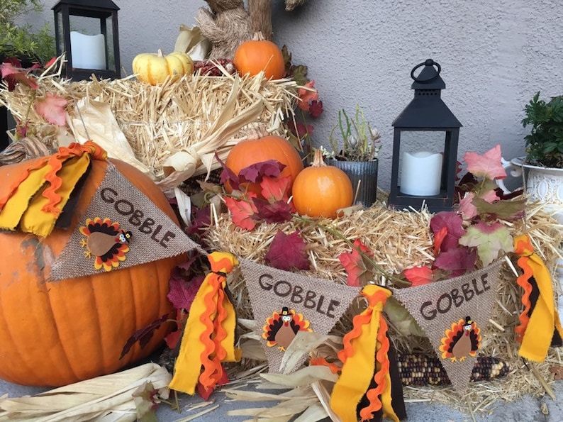 Turkey Banner,Gobble,Thanksgiving,Holiday Banner,Turkey Day,Kids Banner,Kids Thanksgiving,Gobble Gobble,Fall Turkey Thanksgiving Banner