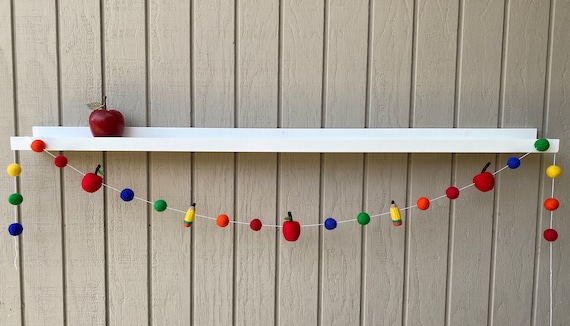 Teacher Felt Garland,First Day Of School,School Decor,Felt Garland,Teacher Decor,Classroom Decor,School Days,Teacher Appreciation,Classroom