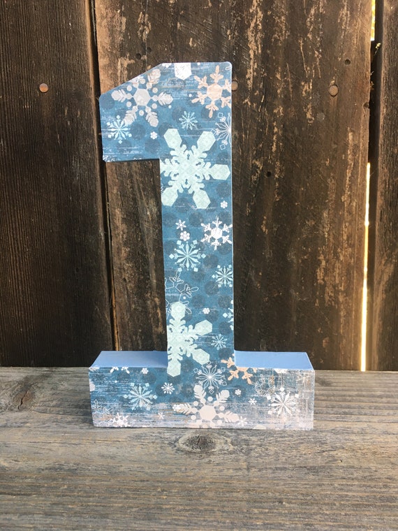 Number 1 Photo Prop,First Birthday,Snowflake, Onederland,Winter Theme,Winter Party,Cake Smash,Frozen,Number 1,1st Birthday,Table Centerpiece