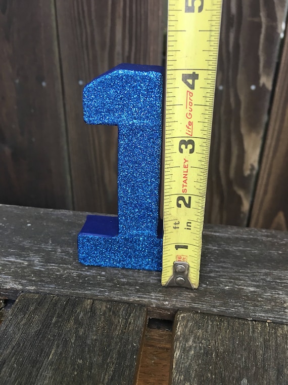 Number 1 Photo Prop, Cake Topper, Number 1 Cake Topper, First Birthday, Blue, Glitter, Cake Smash, 1st, Number One, 4 inches