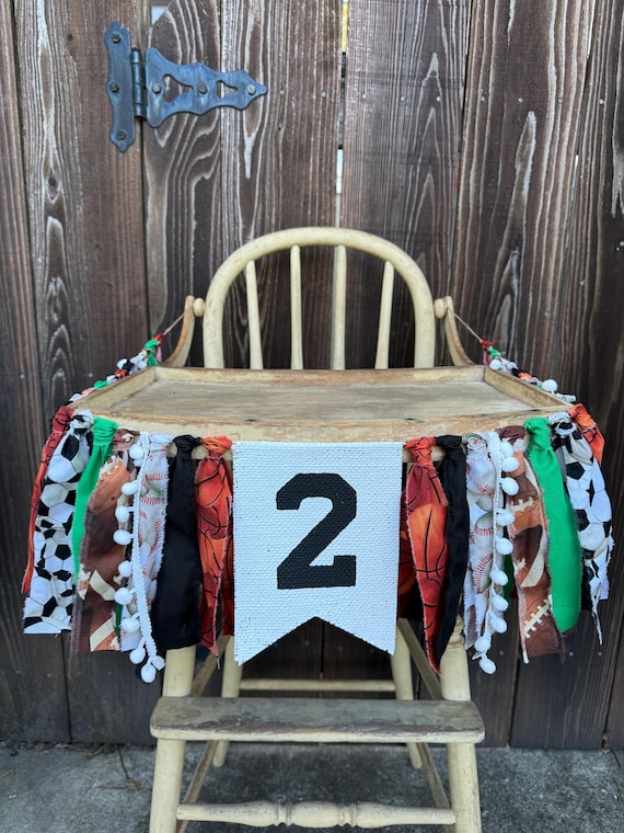 High Chair Banner,Sports Birthday,Sports High Chair,First Birthday,1st Birthday,Sports Banner,1st Birthday Banner,Football,Baseball,Soccer