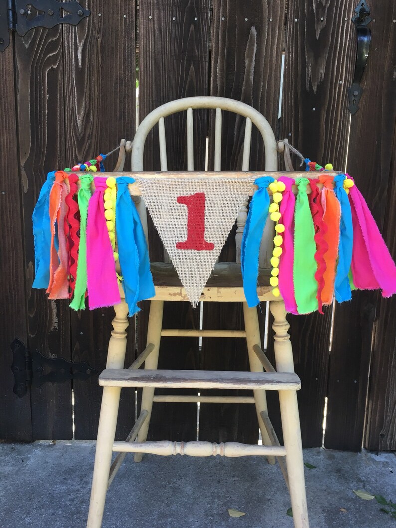 High Chair Banner, First Birthday, 1st Birthday, Fiesta Birthday, Uno Birthday, Cinco De Mayo, Taco Birthday, Rainbow, Encanto,Photo Prop image 3