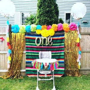 High Chair Banner, First Birthday, 1st Birthday, Fiesta Birthday, Uno Birthday, Cinco De Mayo, Taco Birthday, Rainbow, Encanto,Photo Prop image 7