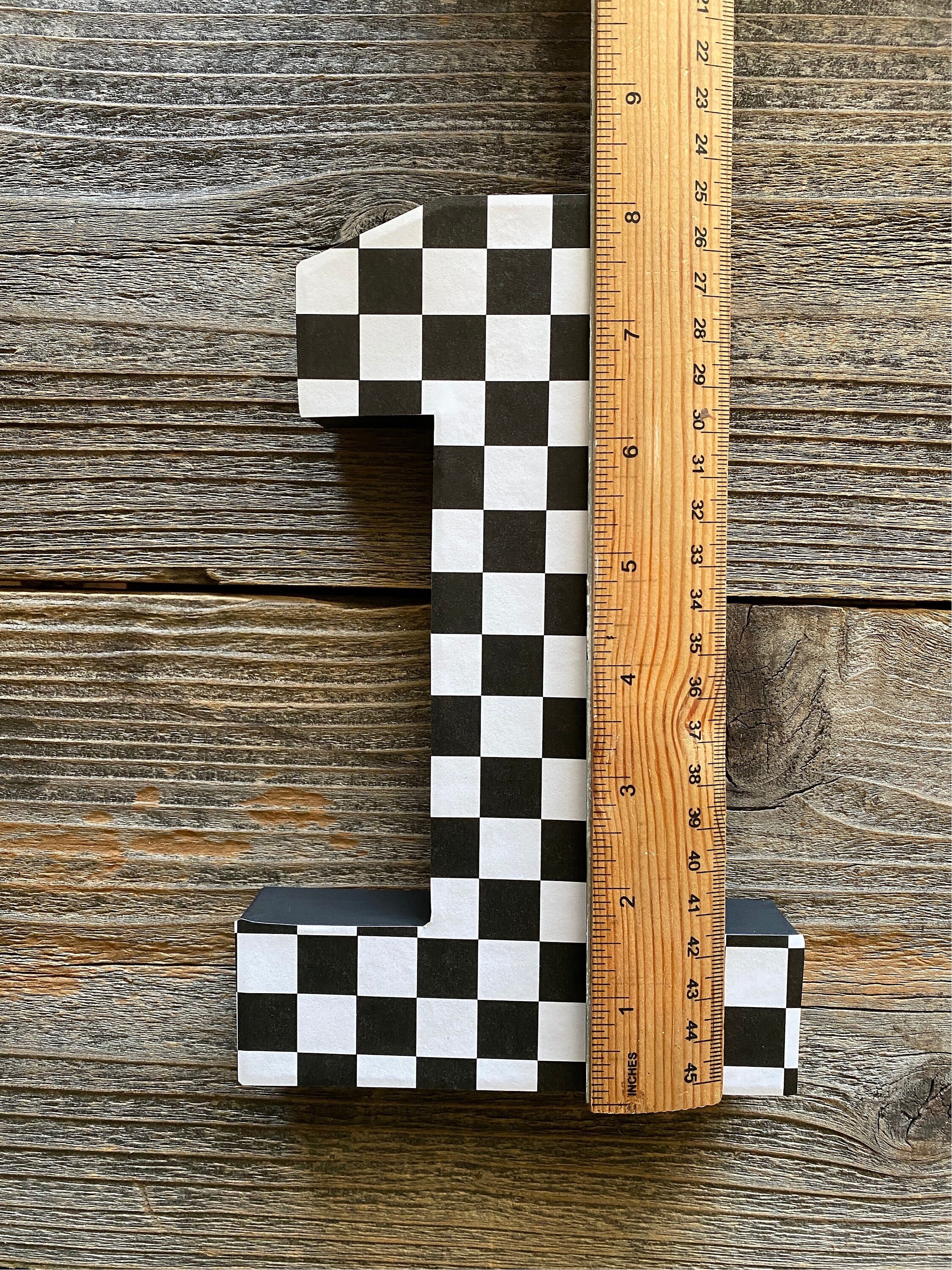Number 1 Photo Prop,checkered Theme,race Car,first Birthday,indy 500 ...
