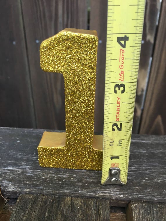 Number 1 Photo Prop, Cake Topper, Number 1 Cake Topper, First Birthday, Gold, Glitter, Cake Smash, 1st, Number One, 4 inches