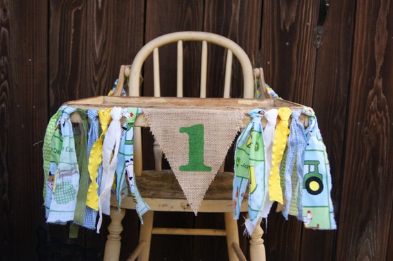 High Chair Banner, Farm 1st Birthday, Deere Inspired, Tractor 1st Birthday, Farm Banner,Tractor Banner, 1st Birthday Banner, Baby Shower