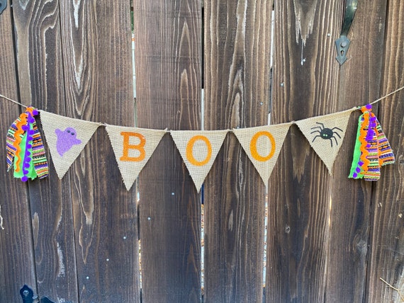 Halloween Banner, Halloween, Halloween Party, Halloween Decoration, Boo Banner, Ghost Banner, Spider Banner, Spooky, Boo Halloween Decor,Boo