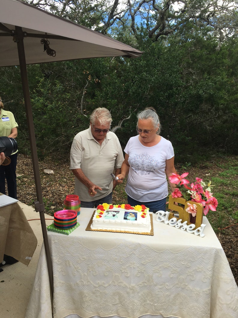 50e Anniversaire De Mariage Anniversaire Photo Prop 50e Etsy