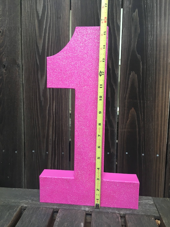 Number 1 Photo Prop, First Birthday, 1st Birthday, Number One, Giant Number, Pink, Pink Number, Cake Smash, Table Centerpiece, 16 inches