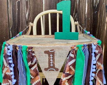 High Chair Banner,Football,Football Birthday, Rookie of the Year,Football First Birthday,Football 1st Birthday,Football Garland,FootballTeam