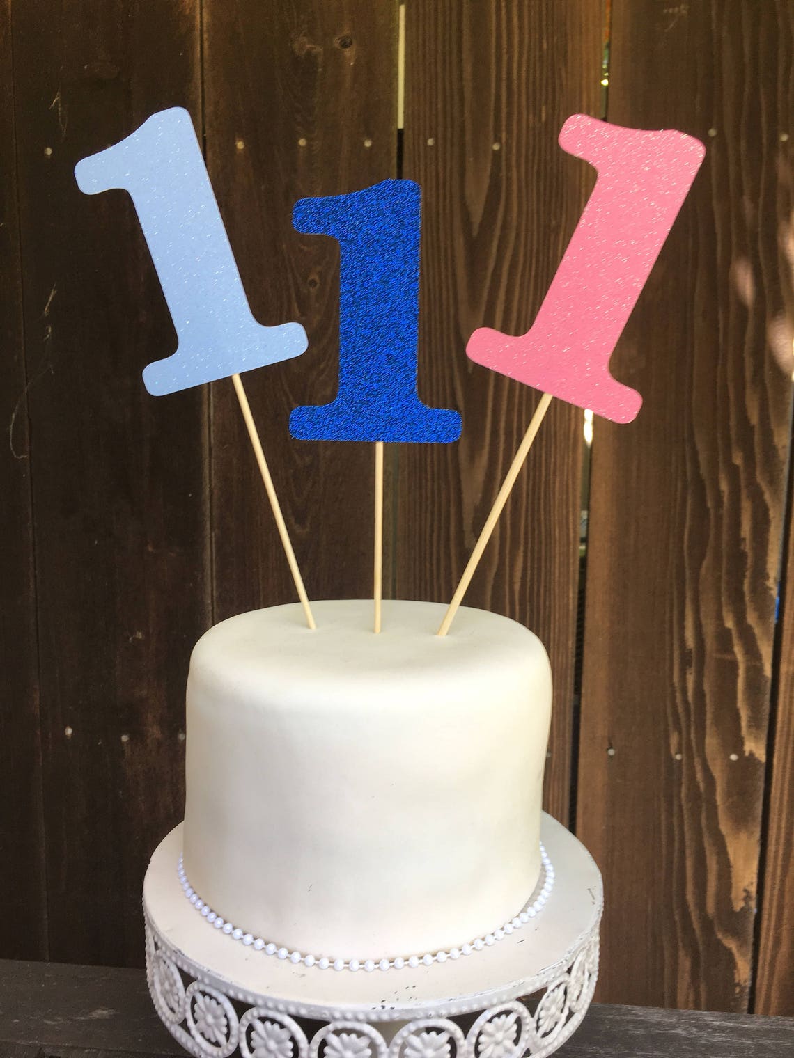 Cake Topper Glitter Number Number 1 Number One First - Etsy