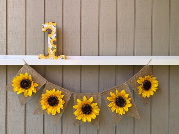 Sunflower Banner,Sunflower,Sunflower Party,Sunflower Decor,Sunflower Garland,Summer Party,Summer Banner,Fall Banner,Fall Decor,1st Birthday