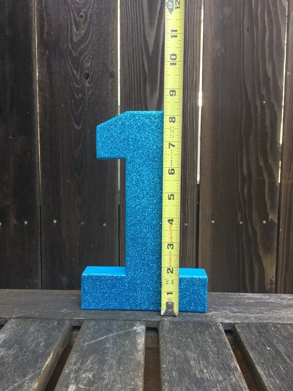 Number 1 Photo Prop, Number One Photo Prop, Number One, Turquoise, First Birthday, 1st Birthday,Turquoise Number 1,Table Centerpiece,8 inch