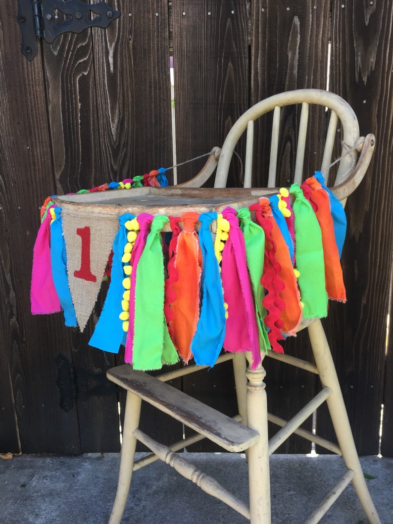 High Chair Banner, First Birthday, 1st Birthday, Fiesta Birthday, Uno Birthday, Cinco De Mayo, Taco Birthday, Rainbow, Encanto,Photo Prop image 5