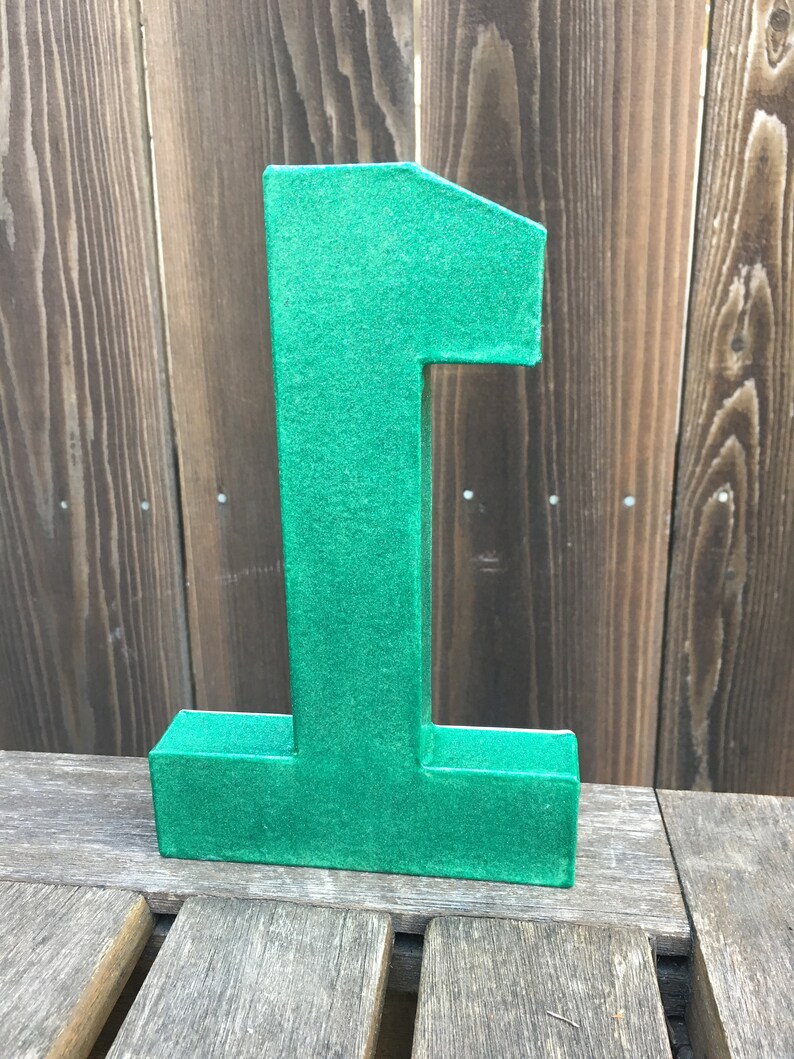 Number 1 Photo Prop, Mermaid Theme, Mermaid, First Birthday,Under the Sea, Cake Smash, 1st, Number One, Mermaid,Table Centerpiece, 8 inches image 5