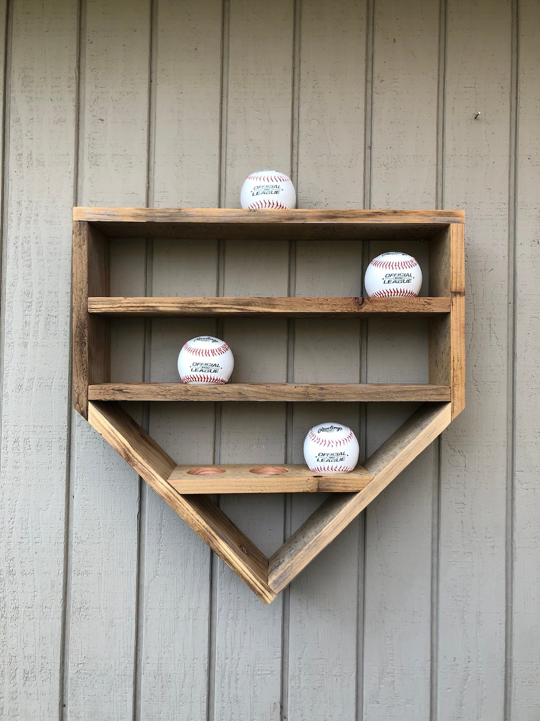 Baseball Display,home Plate,baseball Shelf,baseball Organizer,baseball ...