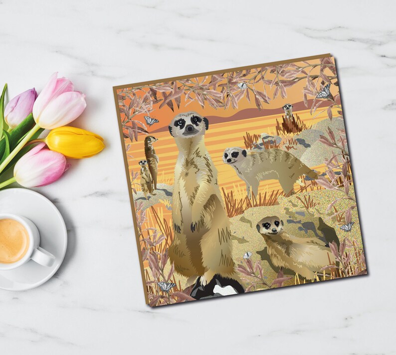 Erdmännchen Karte Erdmännchen Karte Geburtstagskarte - Etsy.de