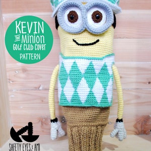Kevin the Minion Golf Club Cover Crochet Pattern
