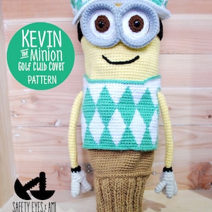 Kevin the Minion Golf Club Cover Crochet Pattern