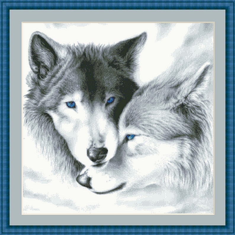 Wolves Cross Stitch Pattern in PDF for Instant Download - Etsy