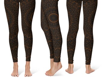 chocolate brown yoga pants