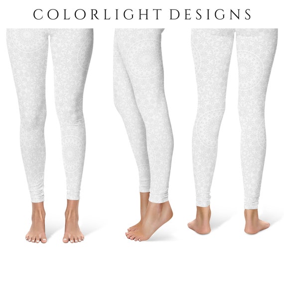 white leggings ladies