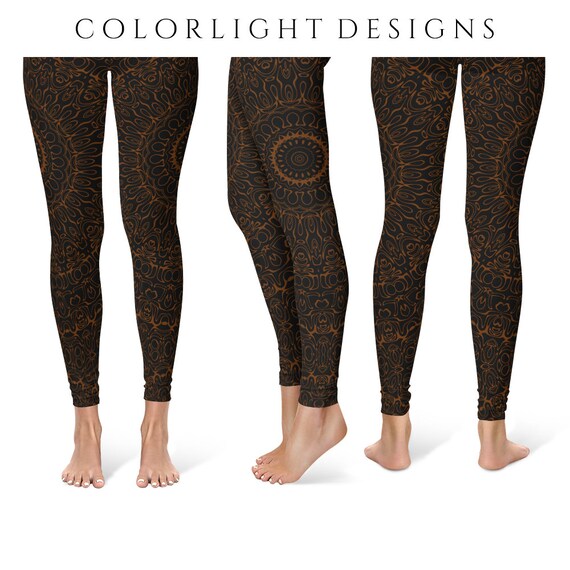 chocolate brown yoga pants