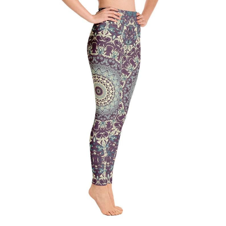 Funky High Waist Leggings Yoga Pants Printed Yoga Tights for Etsy