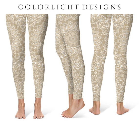 cream leggings