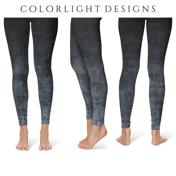 Gray Ombre Leggings for Women//printed 