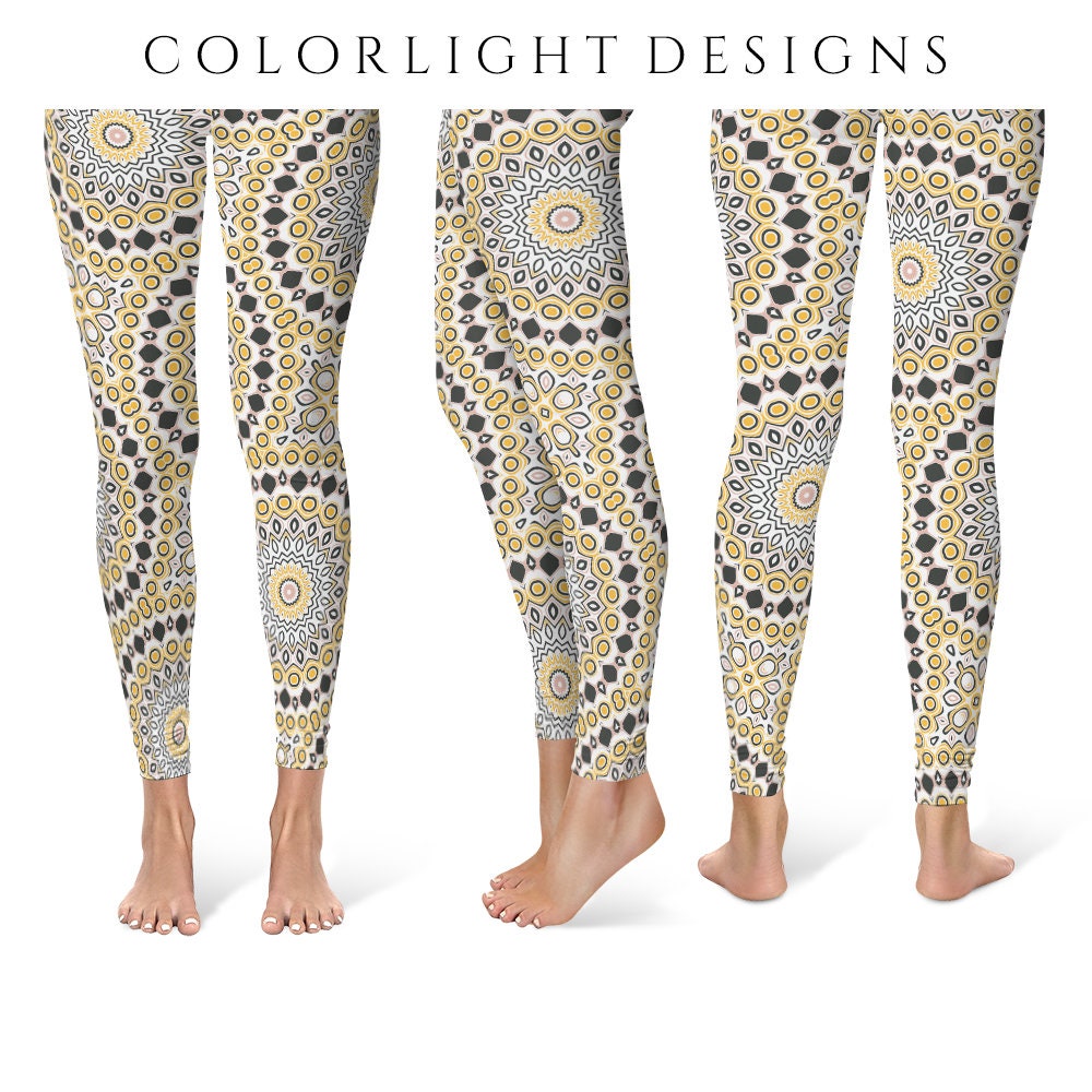 patterned yoga pants