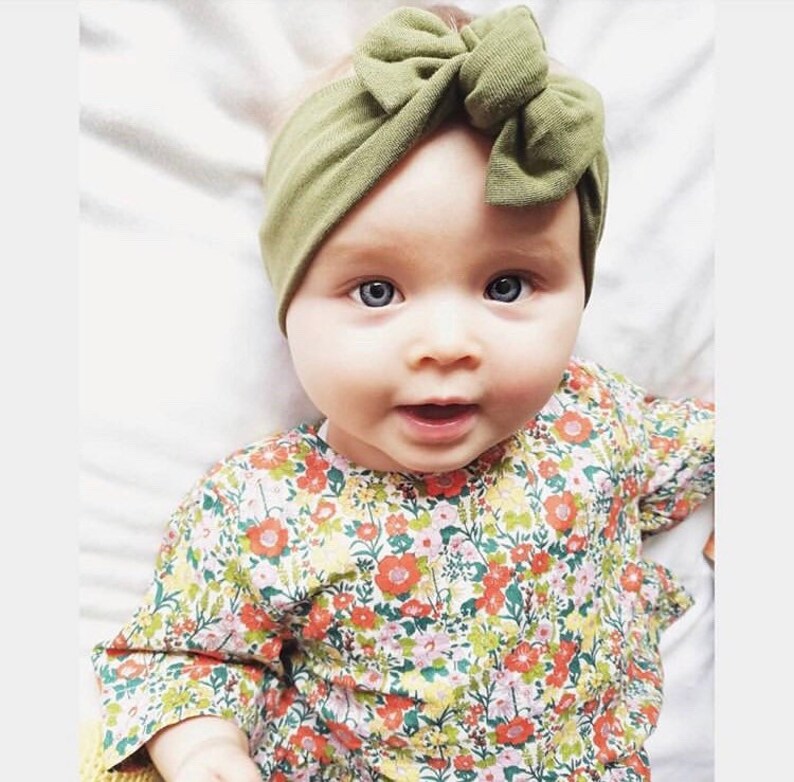 Olive Green Headband / Baby Headband / Toddler Headband / Baby Etsy