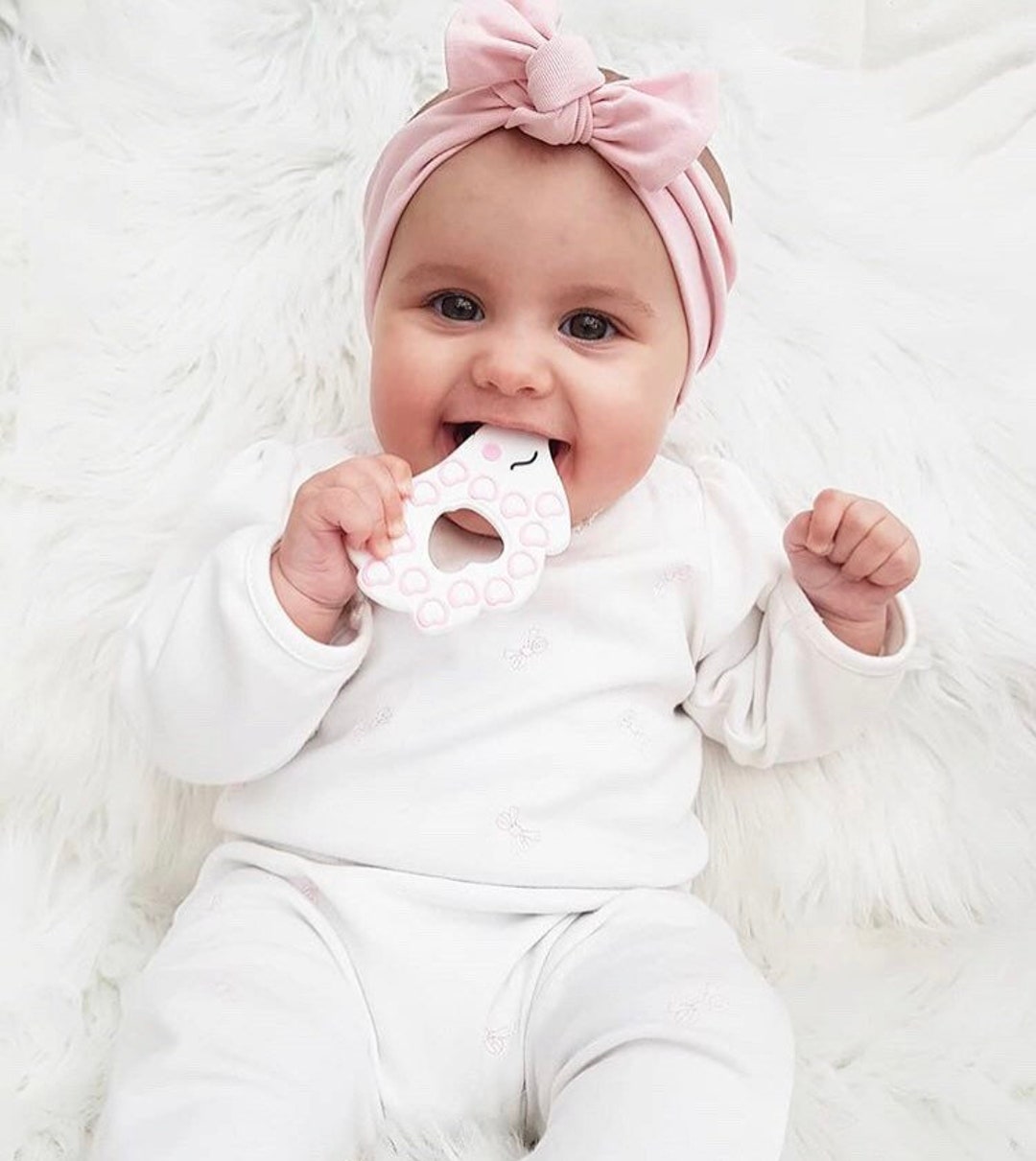 Pink Baby Headband / Baby Head Bands / Toddler Head Wraps / Etsy